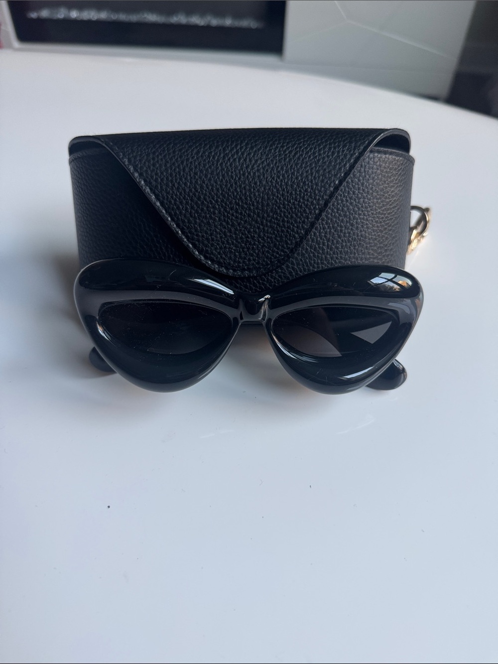 LOEWE Black Cat-Eye Sunglasses with Case - Women Accessories